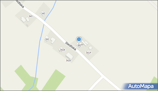 Siedliska, Siedliska, 341, mapa Siedliska
