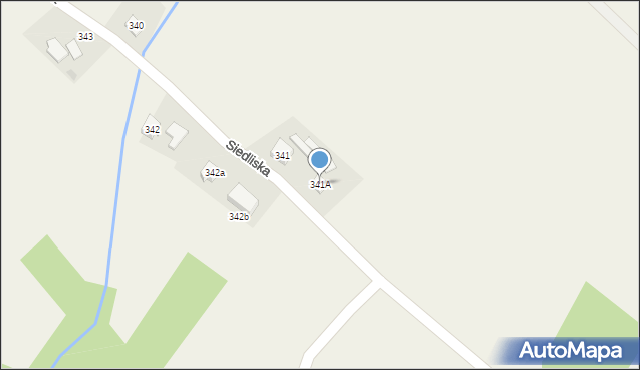 Siedliska, Siedliska, 341A, mapa Siedliska