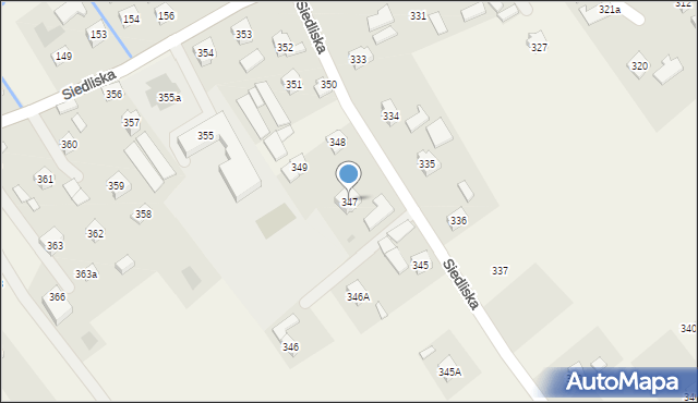 Siedliska, Siedliska, 347, mapa Siedliska