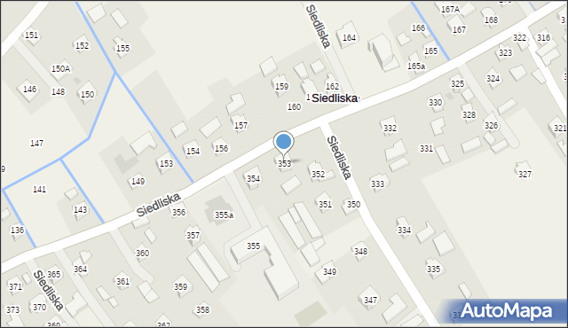 Siedliska, Siedliska, 353, mapa Siedliska