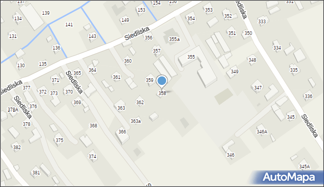 Siedliska, Siedliska, 358, mapa Siedliska