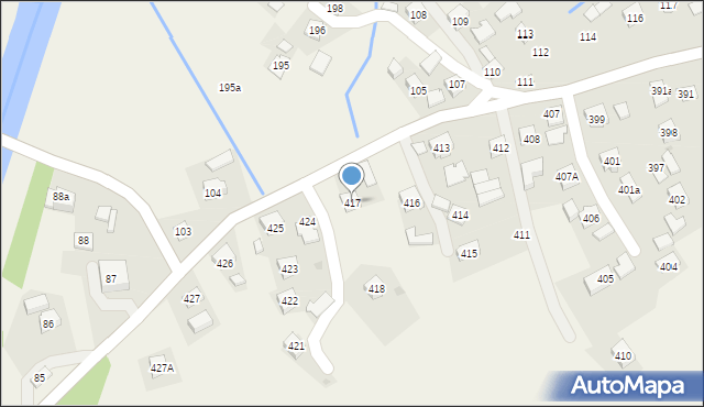 Siedliska, Siedliska, 417, mapa Siedliska