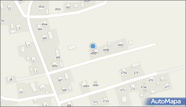 Siedliska, Siedliska, 466D, mapa Siedliska