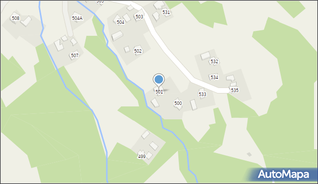 Siedliska, Siedliska, 501, mapa Siedliska