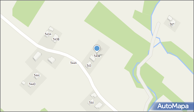 Siedliska, Siedliska, 543e, mapa Siedliska