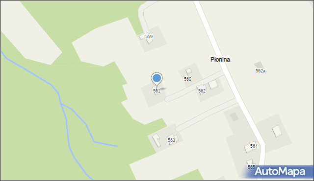 Siedliska, Siedliska, 561, mapa Siedliska