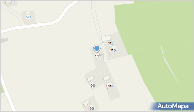 Siedliska, Siedliska, 571, mapa Siedliska