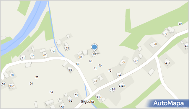 Siedliska, Siedliska, 69, mapa Siedliska