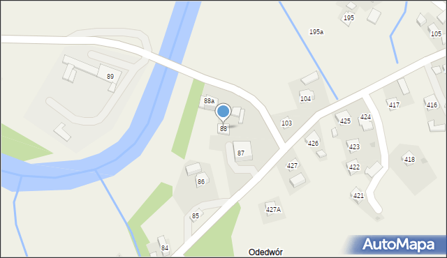 Siedliska, Siedliska, 88, mapa Siedliska