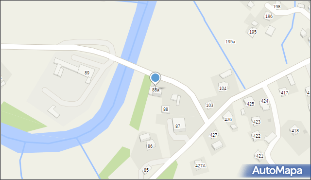 Siedliska, Siedliska, 88a, mapa Siedliska