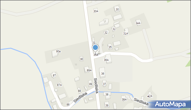 Siedliska, Siedliska, 35A, mapa Siedliska