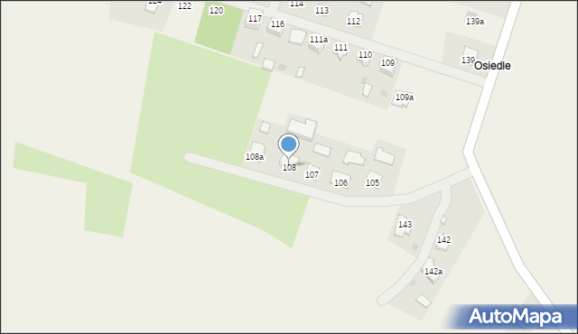 Siedliska, Siedliska, 108, mapa Siedliska