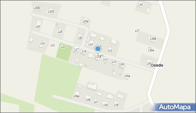 Siedliska, Siedliska, 111a, mapa Siedliska