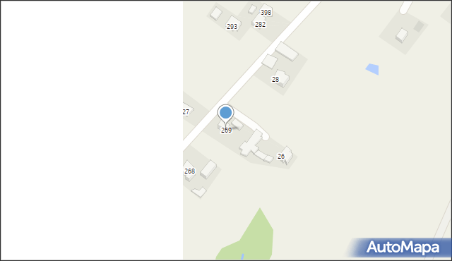 Siedliska, Siedliska, 269, mapa Siedliska