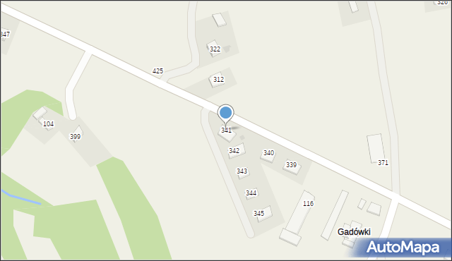 Siedliska, Siedliska, 341, mapa Siedliska