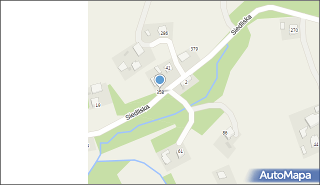 Siedliska, Siedliska, 358, mapa Siedliska