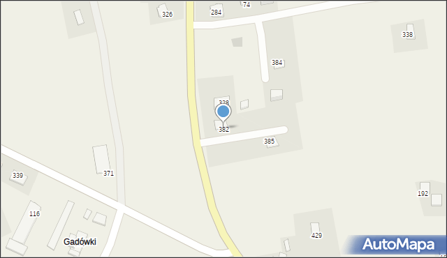 Siedliska, Siedliska, 382, mapa Siedliska