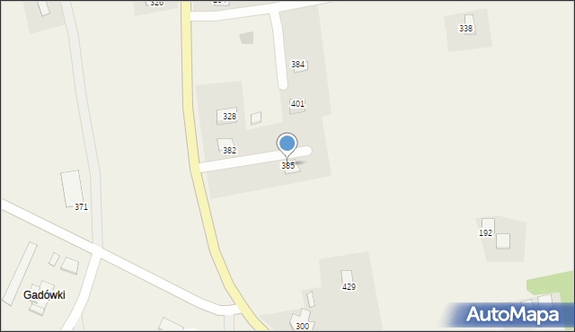 Siedliska, Siedliska, 385, mapa Siedliska