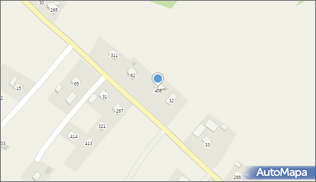 Siedliska, Siedliska, 406, mapa Siedliska