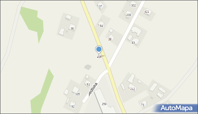 Siedliska, Siedliska, 416, mapa Siedliska