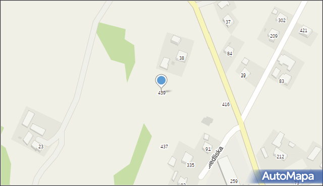 Siedliska, Siedliska, 439, mapa Siedliska