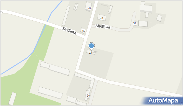Siedliska, Siedliska, 53, mapa Siedliska