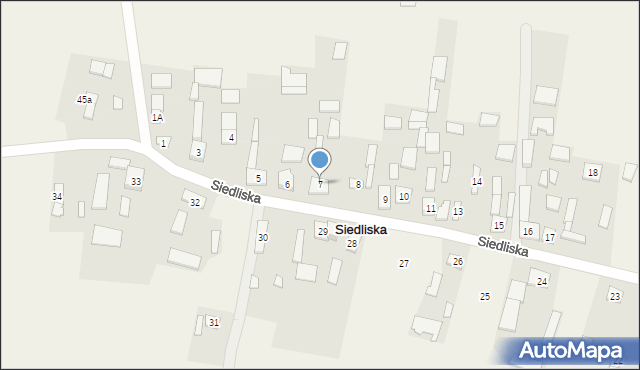 Siedliska, Siedliska, 7, mapa Siedliska