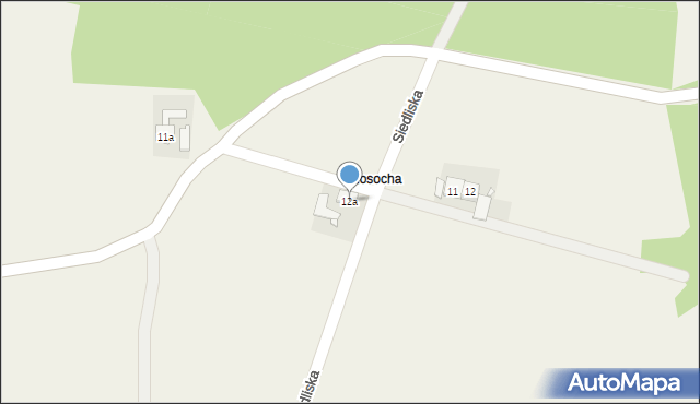 Siedliska, Siedliska, 12a, mapa Siedliska