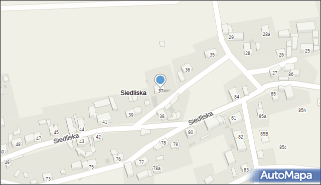 Siedliska, Siedliska, 37b, mapa Siedliska