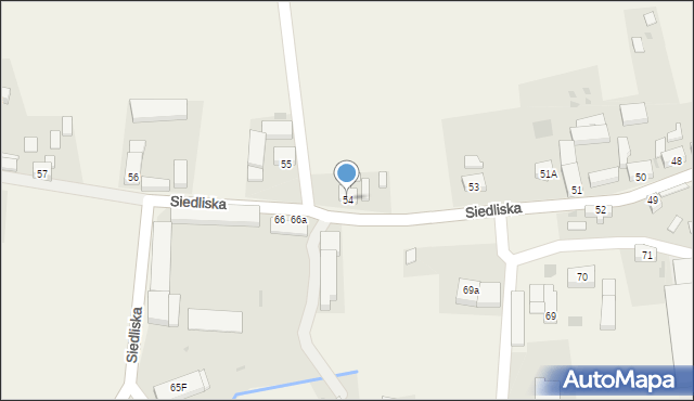 Siedliska, Siedliska, 54, mapa Siedliska