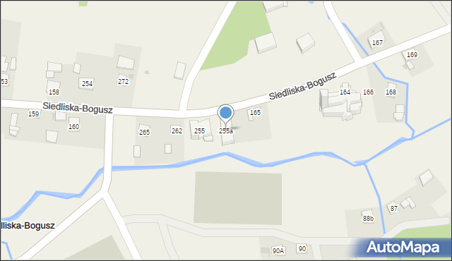 Siedliska-Bogusz, Siedliska-Bogusz, 255a, mapa Siedliska-Bogusz