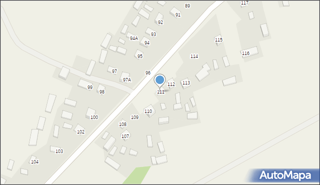 Siedliska Drugie, Siedliska Drugie, 111, mapa Siedliska Drugie