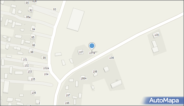 Siedliska Pierwsze, Siedliska Pierwsze, 107a, mapa Siedliska Pierwsze