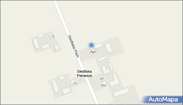 Siedliska Pierwsze, Siedliska Pierwsze, 179a, mapa Siedliska Pierwsze