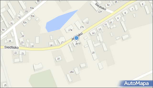 Siedlisko, Siedlisko, 16, mapa Siedlisko