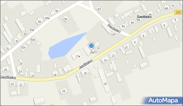Siedlisko, Siedlisko, 17b, mapa Siedlisko