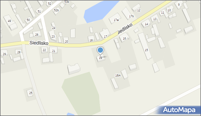 Siedlisko, Siedlisko, 19, mapa Siedlisko