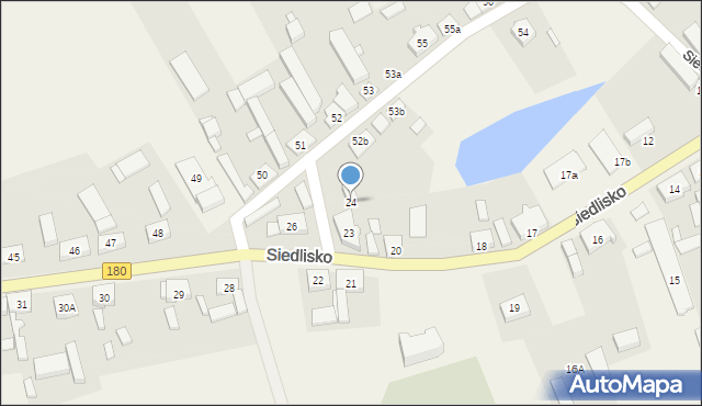 Siedlisko, Siedlisko, 24, mapa Siedlisko
