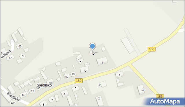 Siedlisko, Siedlisko, 4D, mapa Siedlisko