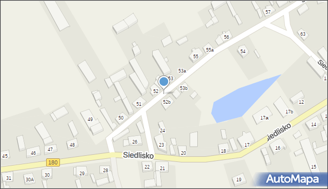 Siedlisko, Siedlisko, 52a, mapa Siedlisko