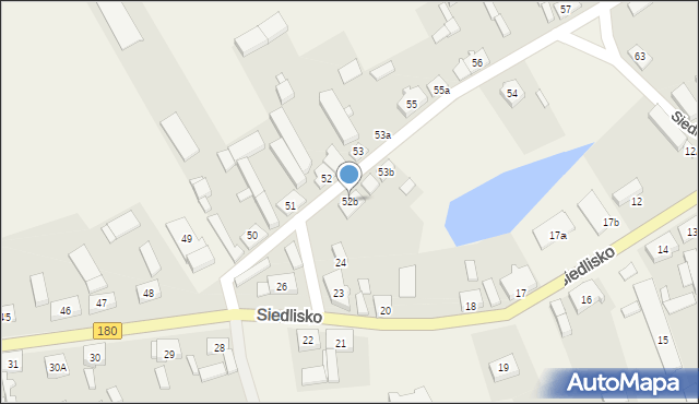 Siedlisko, Siedlisko, 52b, mapa Siedlisko