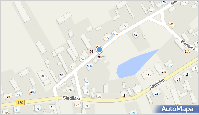 Siedlisko, Siedlisko, 53b, mapa Siedlisko