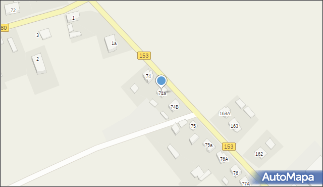 Siedlisko, Siedlisko, 74a, mapa Siedlisko