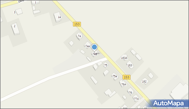 Siedlisko, Siedlisko, 74B, mapa Siedlisko