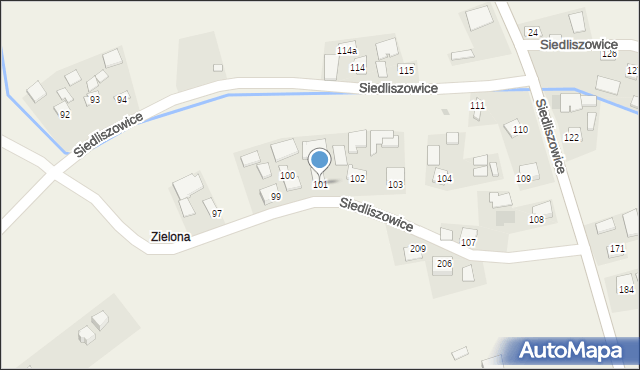 Siedliszowice, Siedliszowice, 101, mapa Siedliszowice