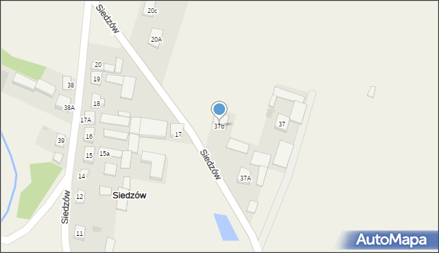 Siedzów, Siedzów, 37b, mapa Siedzów