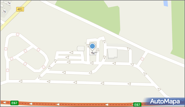 Sięganów, Sięganów, 79c, mapa Sięganów