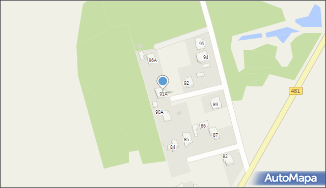 Sięganów, Sięganów, 91A, mapa Sięganów