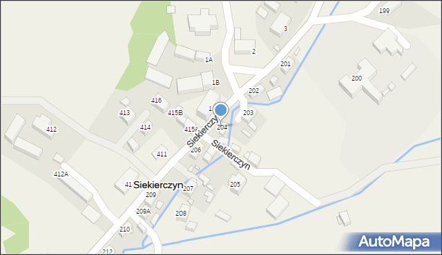 Siekierczyn, Siekierczyn, 204, mapa Siekierczyn