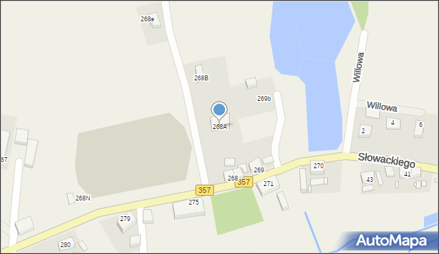 Siekierczyn, Siekierczyn, 268A, mapa Siekierczyn